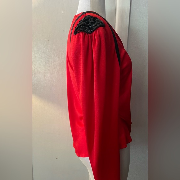 1970’s vintage New Leaf by Samir Cocktail jacket / blazer w sequins on shoulders - Picture 8 of 10